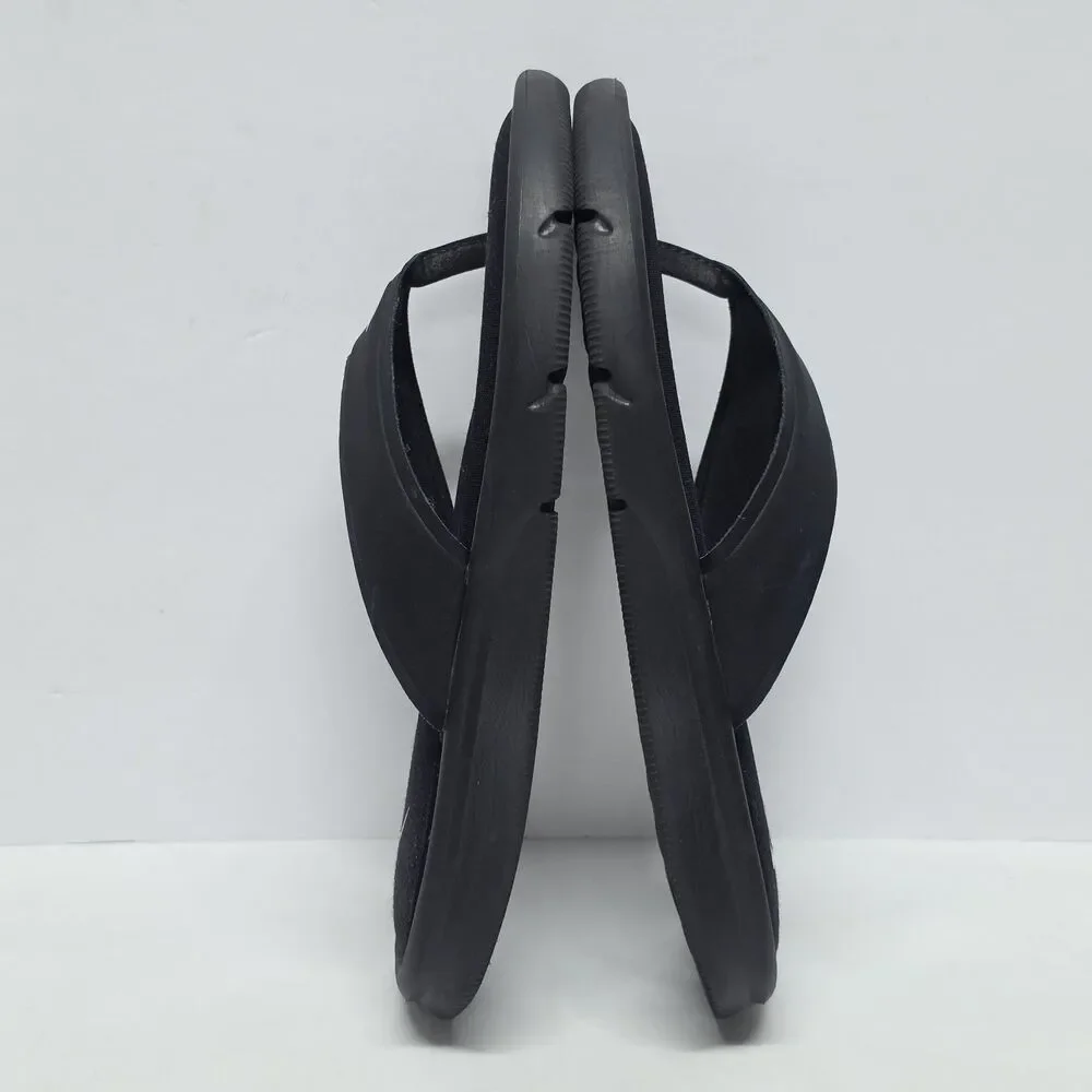 NIKE Ultra Comfort Footbed Black Flip Flop Thong Sandals 882697-001 Womens Sz 9